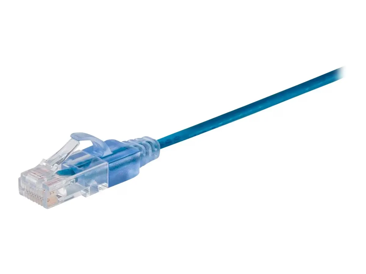 CABLE DE RED MONOPRICE SLIMRUM CAT6A 1FT AZUL, vista 3